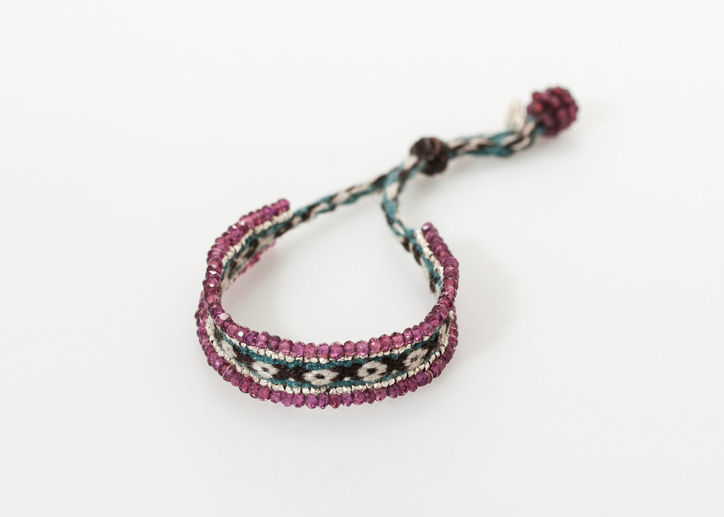 Oaxacan Bracelet in Garnet - annaclothes
