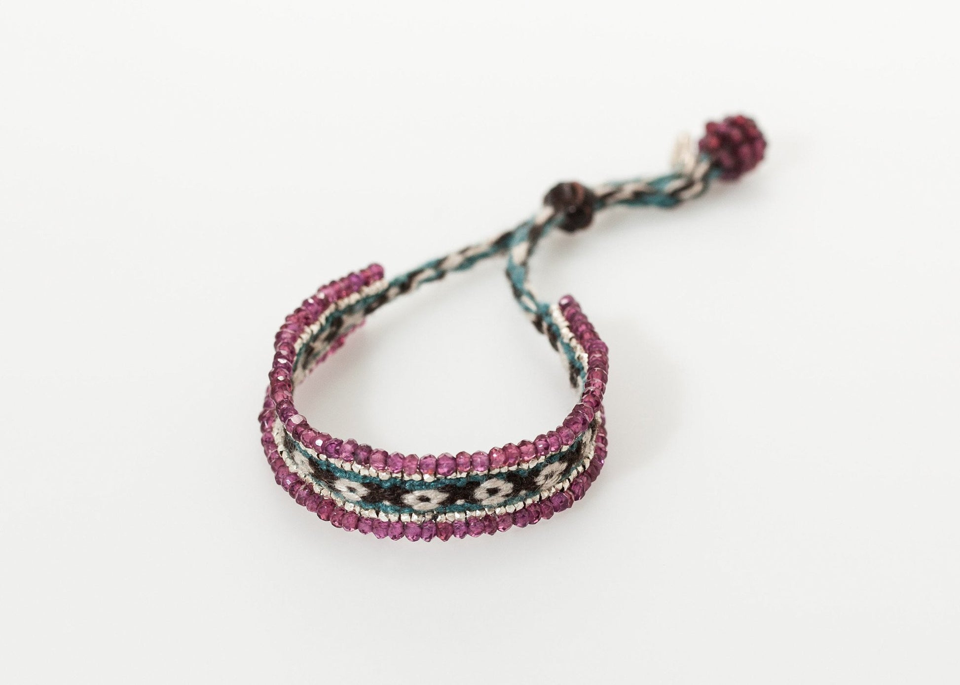 Oaxacan Bracelet in Garnet - annaclothes