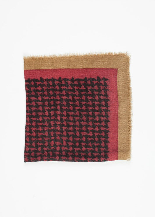 Houndstooth Square in Rouge - annaclothes