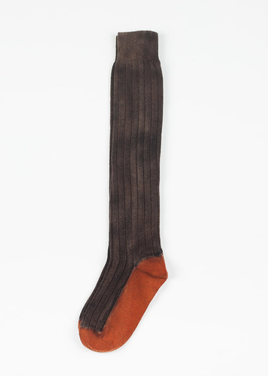 Cashmere Knit Sock in Bronze - annaclothes